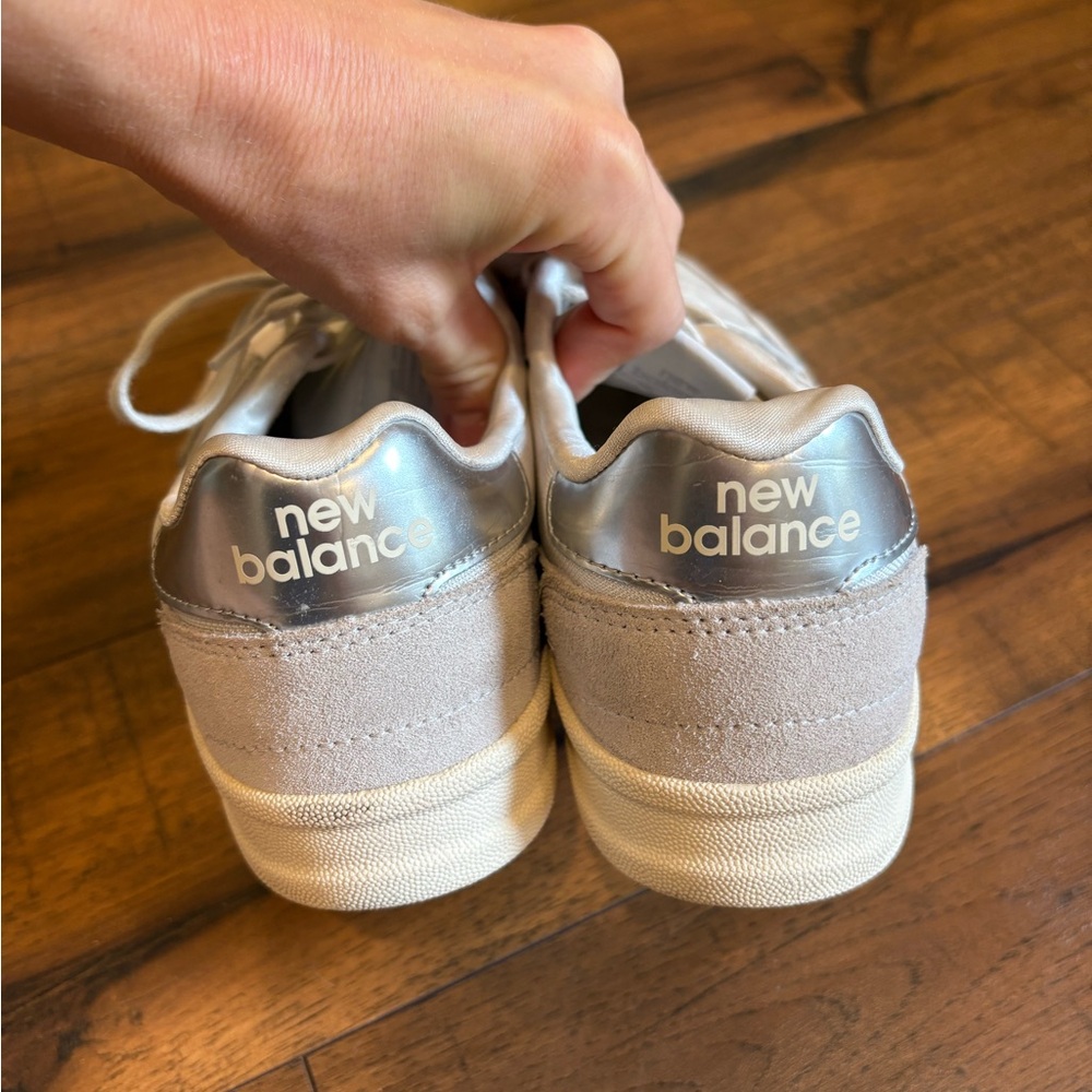 New Balance Nimbus Cloud Mesh & Suede Sneakers Gray White womens 9 - Picture 6 of 8